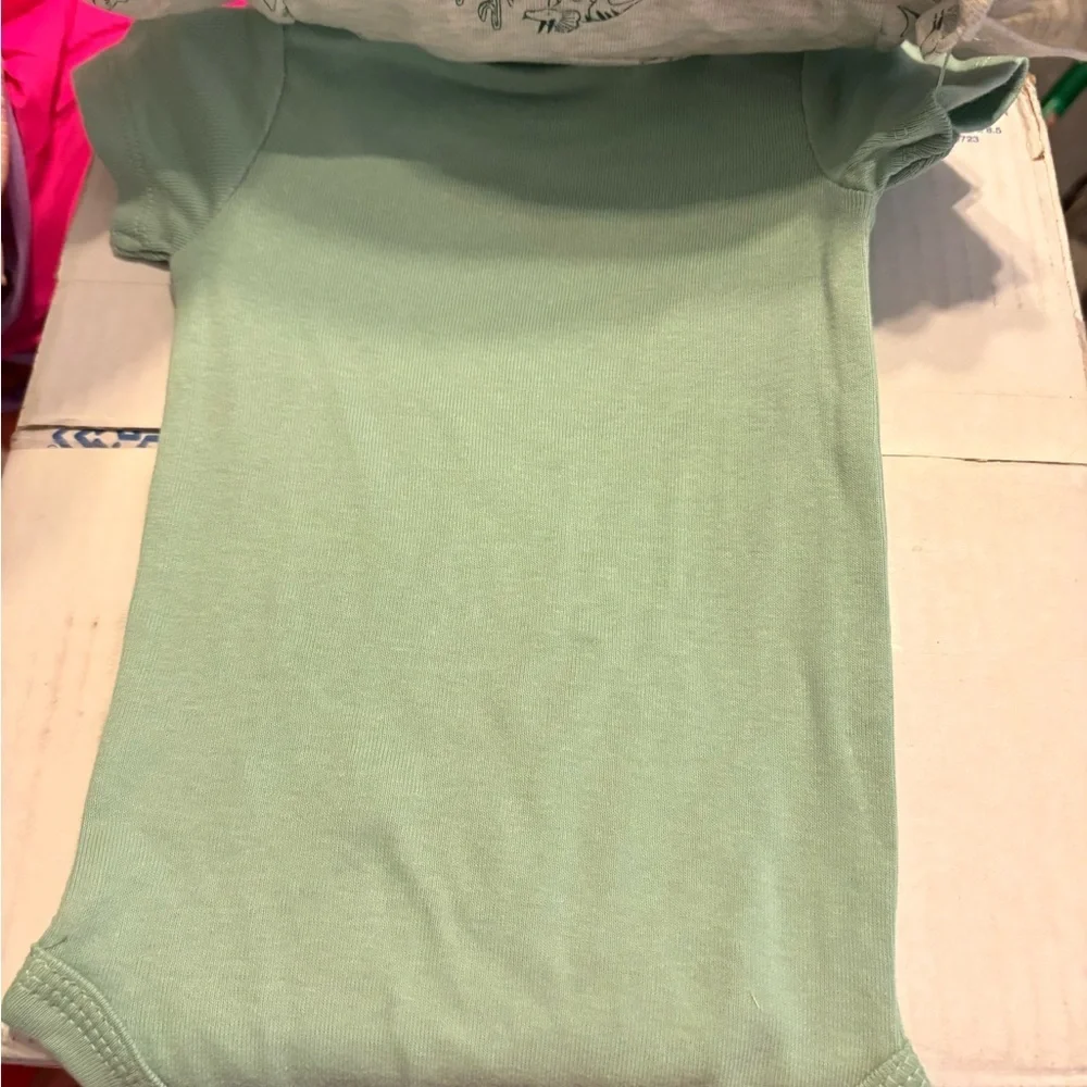 Carter's Green Dinosaur Print Kids Tee
